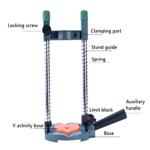 Adjustable Drill Stand with Flexible Joints.